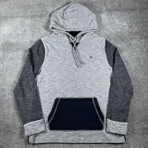 Abercrombie &‎ Fitch Hoodie Men's Small Gray Blue Muscle Fit Long Sleeve